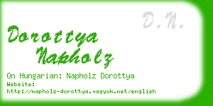 dorottya napholz business card